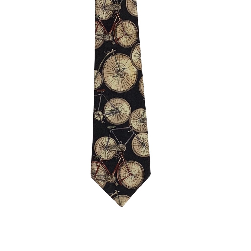 Flying Scotsman 100% Italian Silk Made in USA Bicycle Vintage Bicycle NeckTie